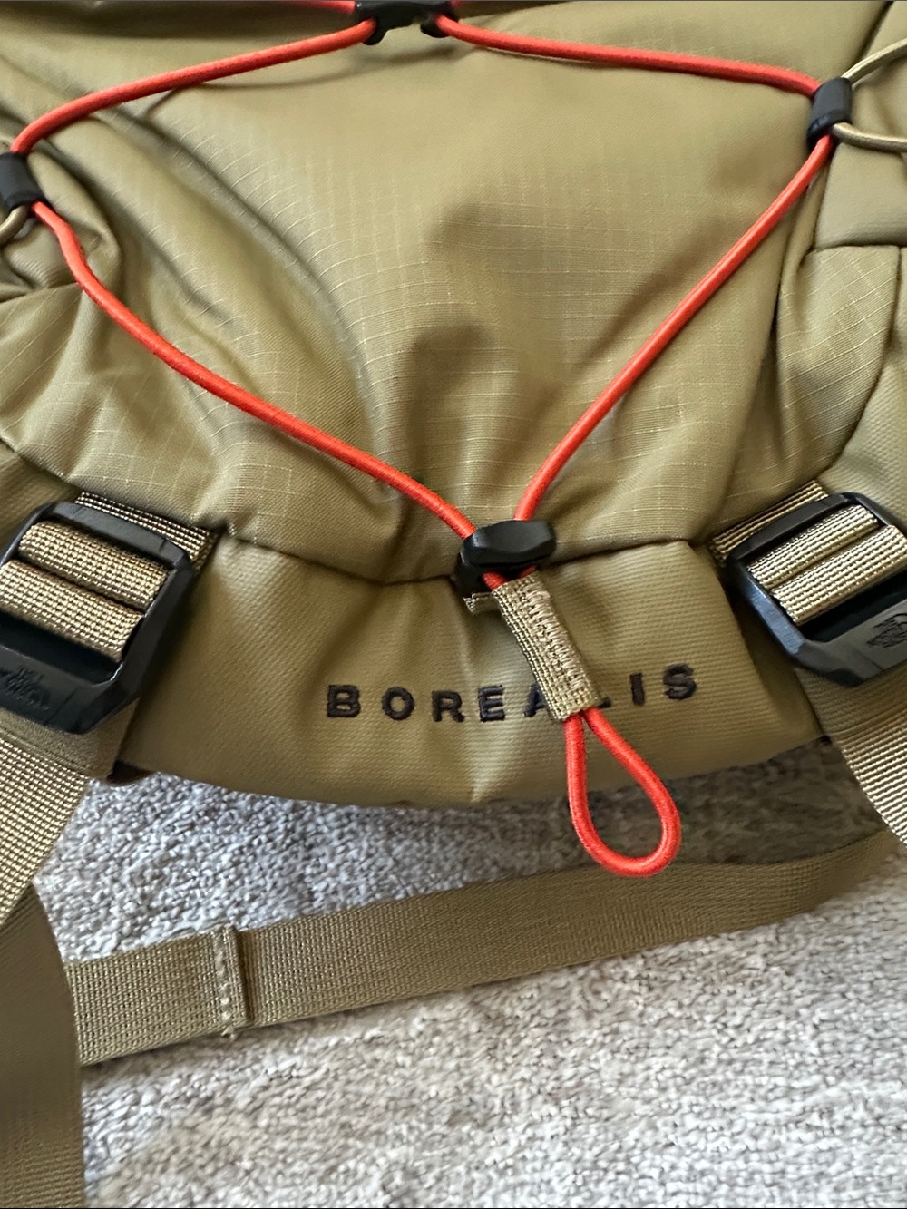 The North Face Men’s Borealis Backpack. Cedar/Lava Red. NWT’s. - Picture 2 of 14